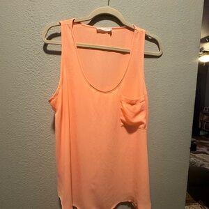 Bright coral Lush top. Like new